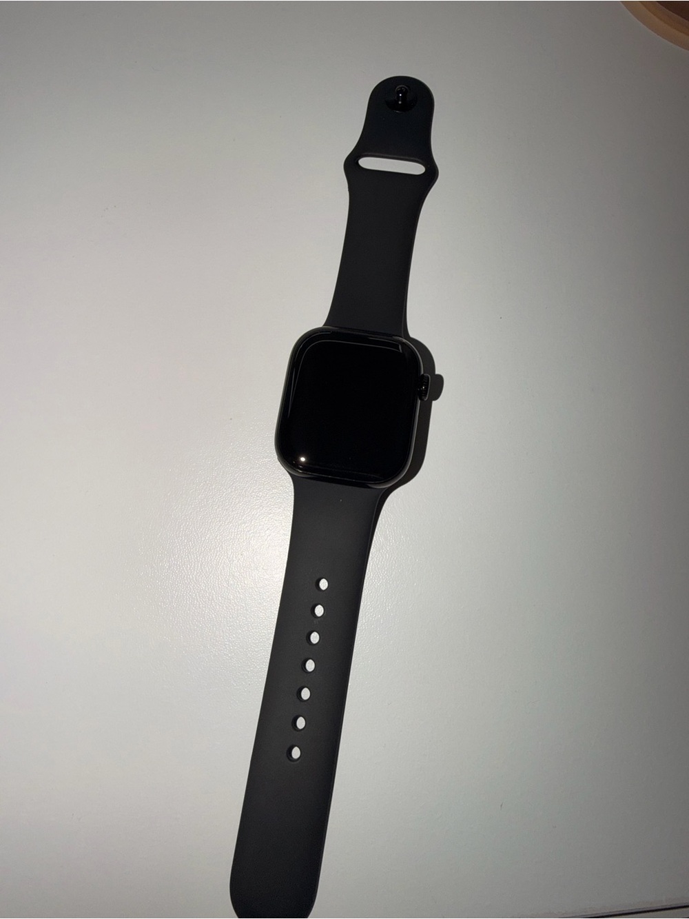 Black Smart Watch with Silicone Band - Unbranded